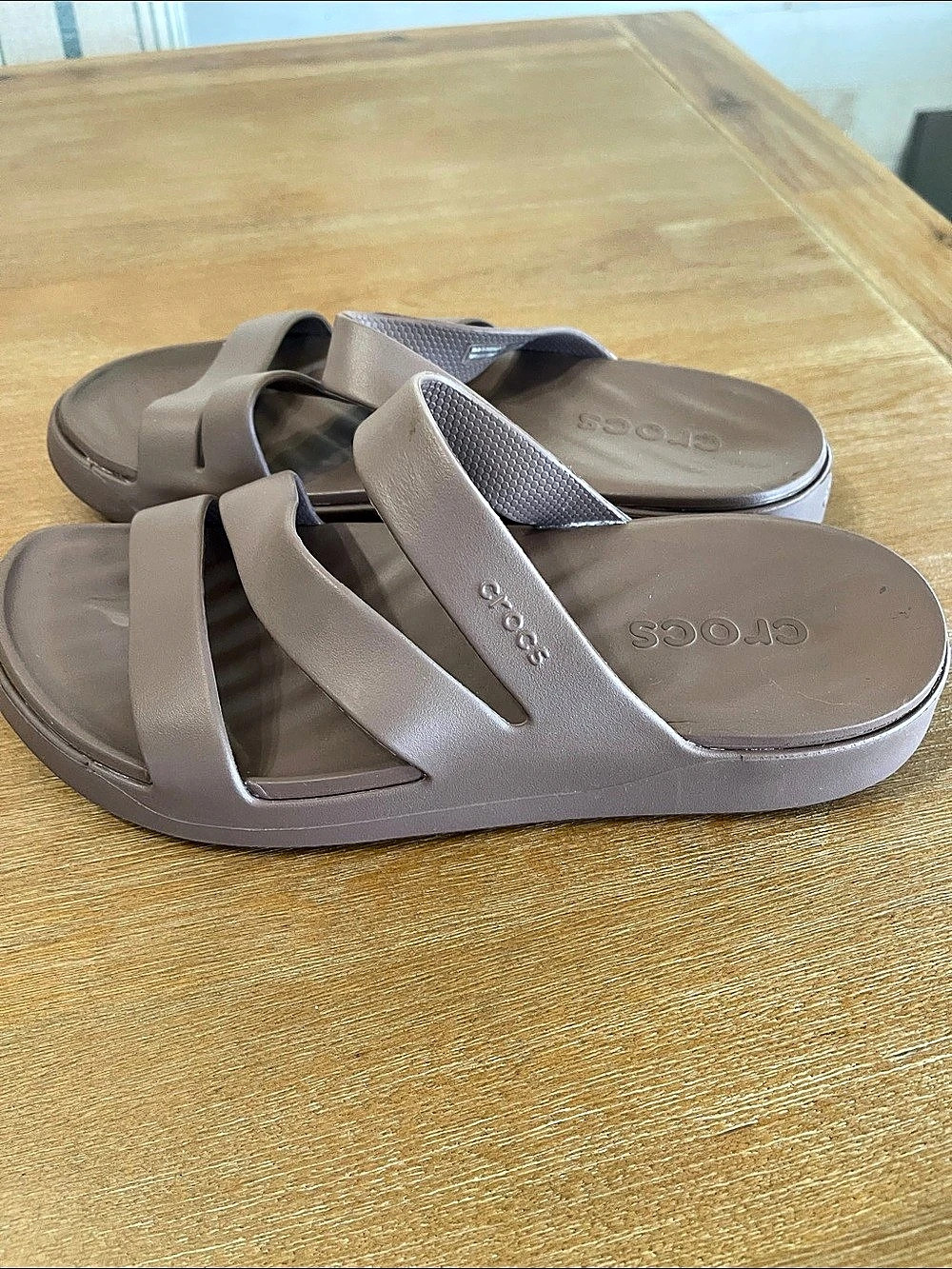 Crocs Brooklyn Low Wedge Sandal Women's Platform Sandals in Brown